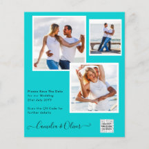 BUDGETENS Spara för fotobröllop - inbjudan QR-kod