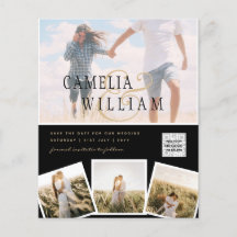 BUDGETENS Spara för fotobröllop - inbjudan QR-kod