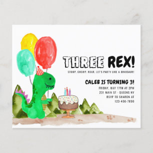 Budgetera 3: e rex-ballongdosering 3: e födelsedag