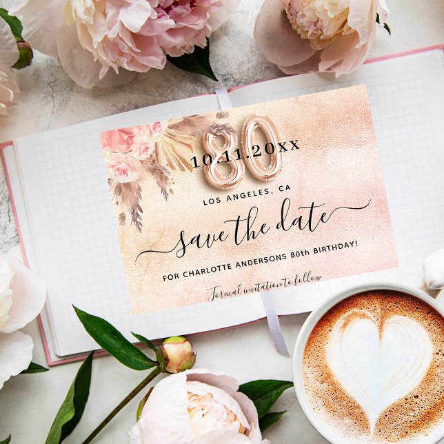 Budgetera 80-årsdagspampas ro spara datumet (Skapare uppladdad)