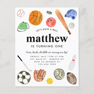 Budgetera alla stjärnsporter i Bollar Kid Boy Birt