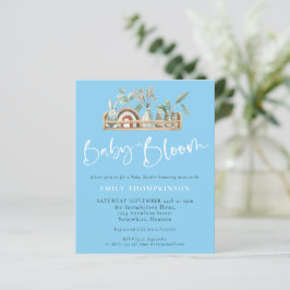 Budgetera Baby i Bloom Boho Blue Baby Shower Inbju