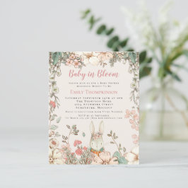 Budgetera Baby i Bloom Bunny Girl Baby Shower Inbj