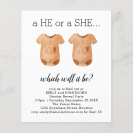 Budgetera Barnkläder som Genderna Visa Inbjudan