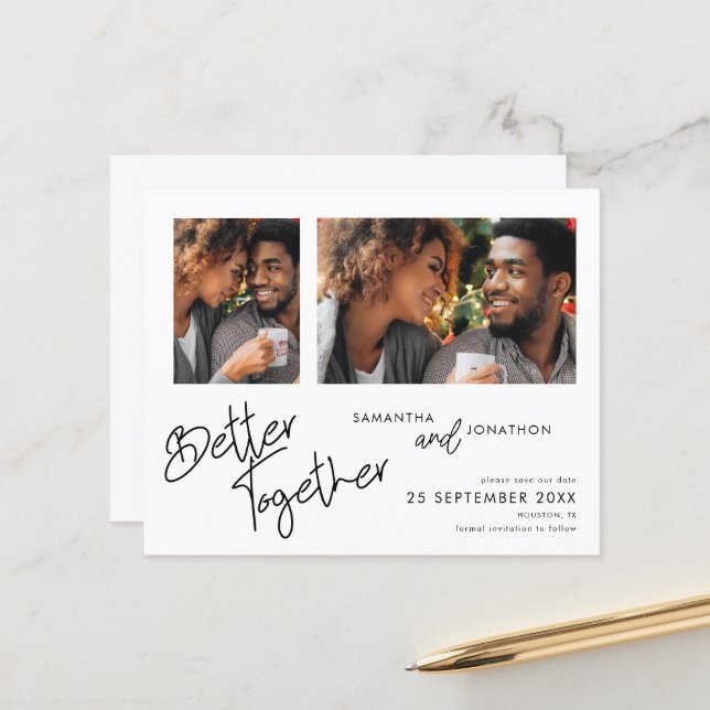 Budgetera bättre tillsammans 2 fotospara datum (Fram/Back In Situ)