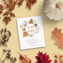 Budgetera - drick och var tacksam Thanksgiving