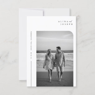 Budgetera Elegant Boho Photo Bröllopsinbjudans Inbjudningar