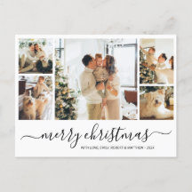 Budgetera Elegant - kollokera julvykort för Helgda