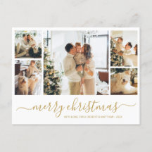 Budgetera Elegant - kollokera julvykort för Helgda