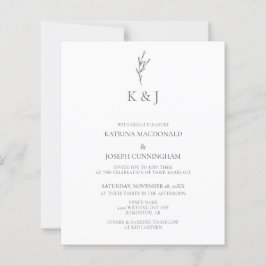 Budgetera Elegant Monogram Minimalistisk Chic Bröl