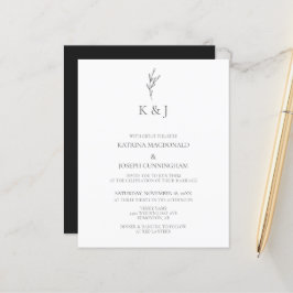 Budgetera Elegant Monogram Minimalistisk Chic Bröl