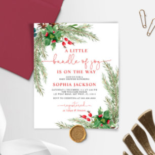 Budgetera en liten bunt med Joy Baby Shower Inbjud
