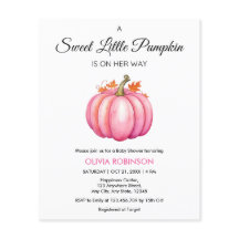 Budgetera en liten knumpkin Girl Baby Shower Inbju