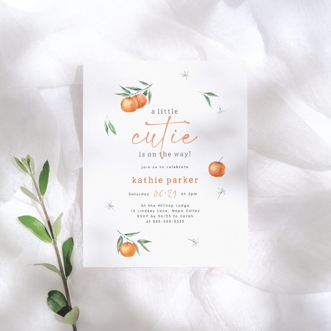 Budgetera en liten Orange av citrus Baby Shower (Skapare uppladdad)