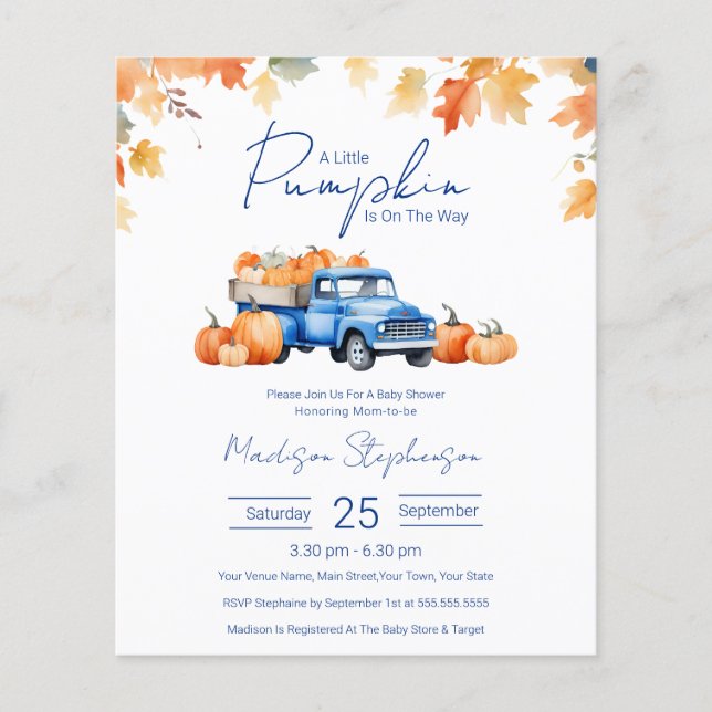 Budgetera en liten pipa på babyskaren (Framsida)