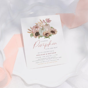 Budgetera en liten pumpkin Solros Baby Shower