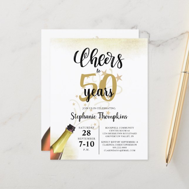 Budgetera födelsedag till # års Svart Guld (Fram/Back In Situ)