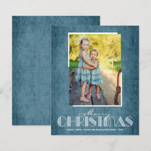 Budgetera fotokort för Rustic Denim God jul