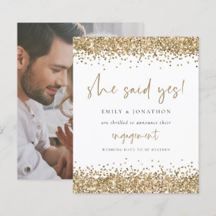 Budgetera fotot från Guld Glitter, sa hon ja Förlo
