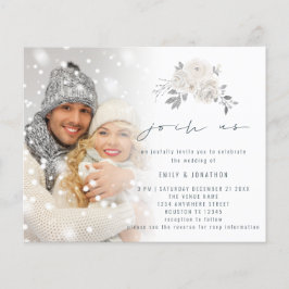 Budgetera fotovita Blommigtar Går med vår bröllops