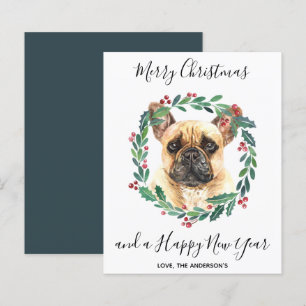 Budgetera Fransk Bulldog Hund God jul Card