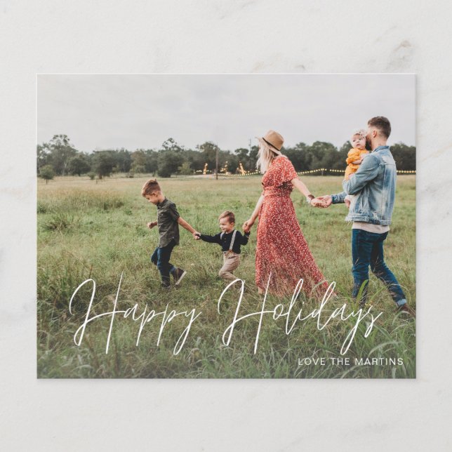 Budgetera Glad helg Modern skriptfotosättare 2 Flygblad (Framsidan)