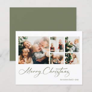 Budgetera God jul Collage Helgdag Card