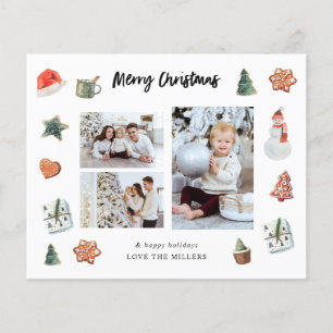 Budgetera God jul-cookies &behandlar multifoto Flygblad