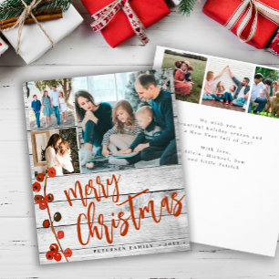 Budgetera God jul fototräkort för Helgdag Flygblad