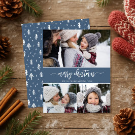 Budgetera God jul Modern 3-fotokort