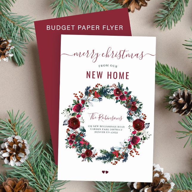 Budgetera God jul nya hem för helgdag flytta (Skapare uppladdad)