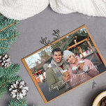 Budgetera God jul och HH-minimalistiskt H-foto<br><div class="desc">Skicka roligt,  Chic och minimalistiska julkort med ditt budgeterade God jul & Glad helg-minimalistiska H-fotojulkort.</div>