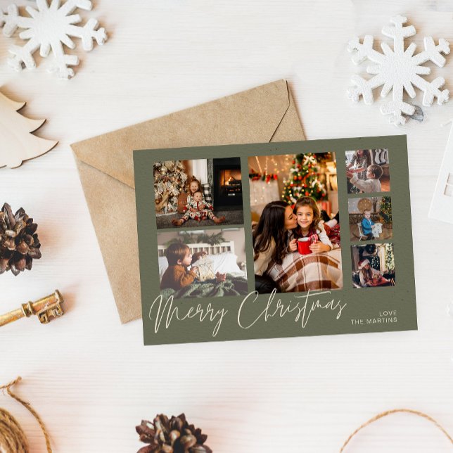 Budgetera God jul på Grönt 6-foto Flygblad (Skapare uppladdad)