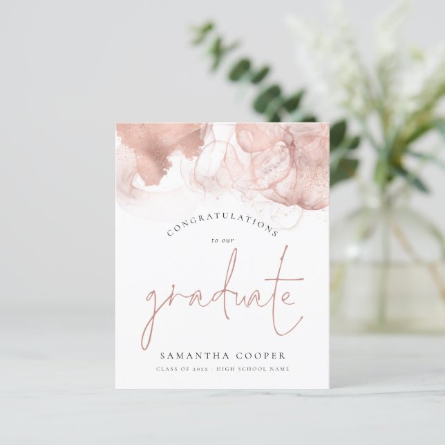 Budgetera Gratulerar Ro Guld-alkohol Bläck (Stående Fram)