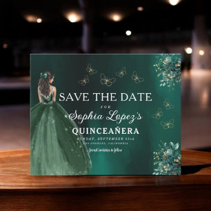 Budgetera Grönten Guld Quinceanera Spara datum
