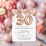 Budgetera Guld-ballonger i Ro 30års födelsedag Par Flygblad<br><div class="desc">Budget Trettionde (30:e) Trettio Födelsedagsfesters  Rosa - Ro Guld-ballonger och Konfetti Födelsedagsfest inbjudan . Detta är perfektens födelsedag för en modern Födelsedagsfest för Gnistran Girly i Ro Guld och  Rosa Glitter. Kontakta designern om du vill matcha anpassade objekt.</div>
