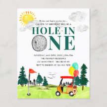 Budgetera Hål i en Golf First Birthday Par-Tee