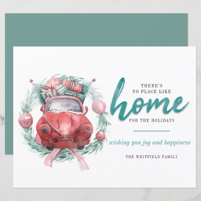 Budgetera Helgdagar för julafton Ställe som hem (Fram/baksida)