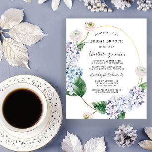 Budgetera Hydrangea Ro Möhippa Brunch-inbjudan