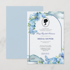 Budgetera Lila Blommigtar Bridgerton Möhippa Inbjudningar