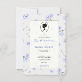 Budgetera Lila Blommigtar Bridgerton Möhippa Inbjudningar