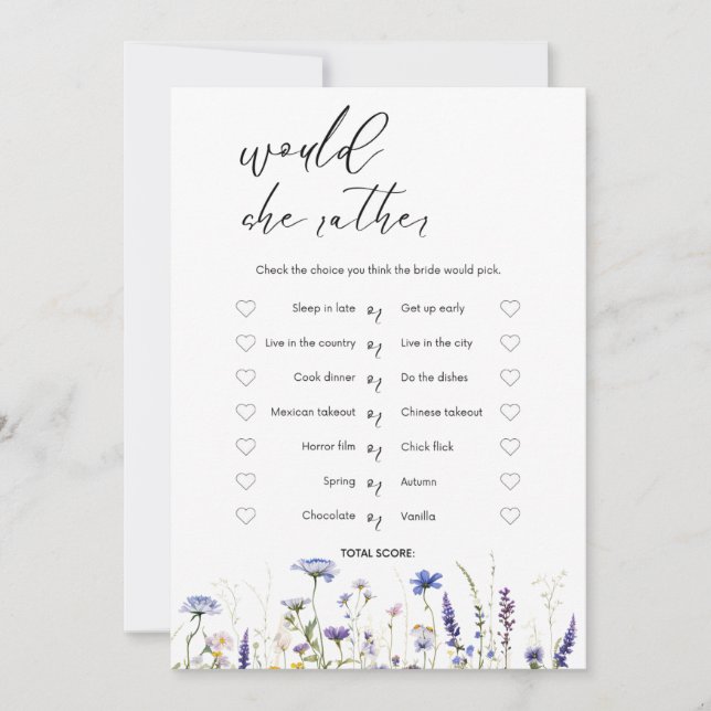 Budgetera Lila Blommigtar Bridgerton Möhippa Inbjudningar (Framsida)