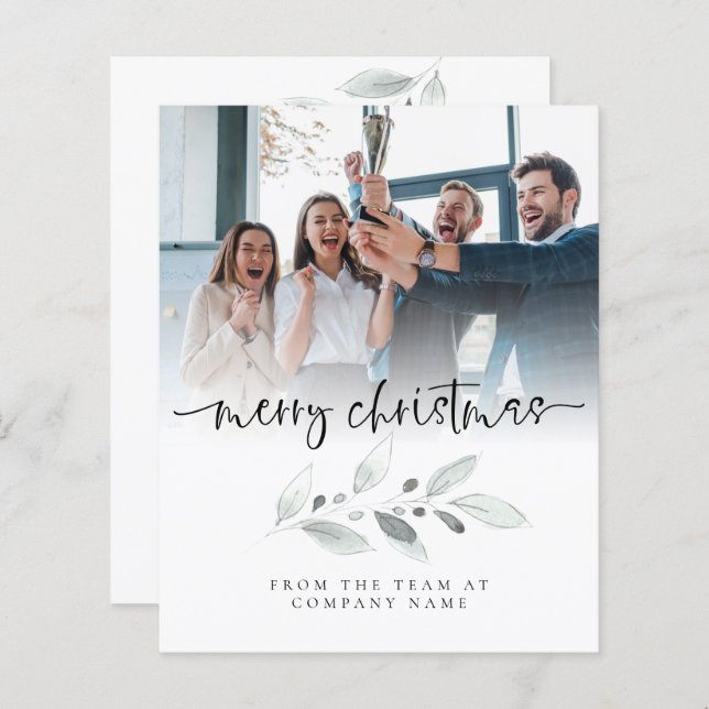 Budgetera Logotyp Photo Company Foliage God jul (Fram/baksida)