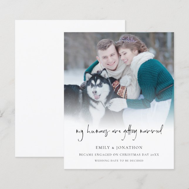 Budgetera Mina människor Gifta sig fotoFörlovning (Fram/baksida)