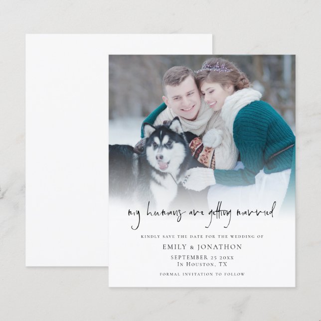 Budgetera mina medmänniskor Gifta sig fotodatum fö (Fram/baksida)