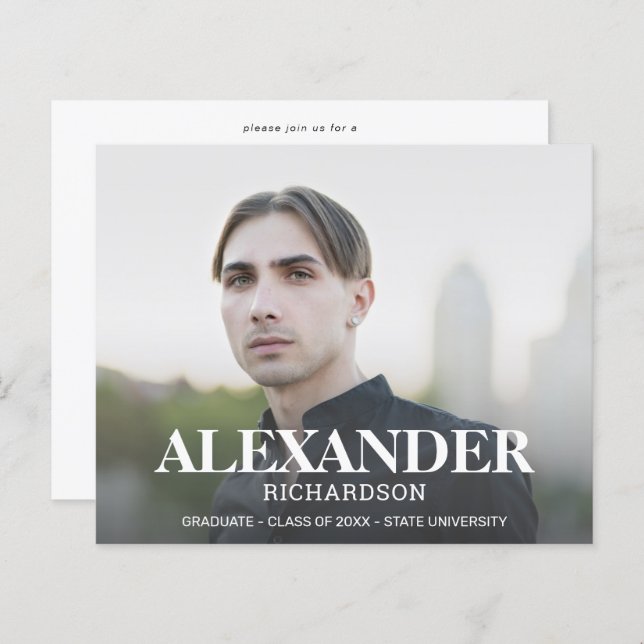 Budgetera Mod Namn Photo Studentfest (Fram/baksida)