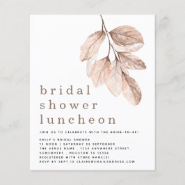 Budgetera Möhippan för Löv Luncheon Inbjudan