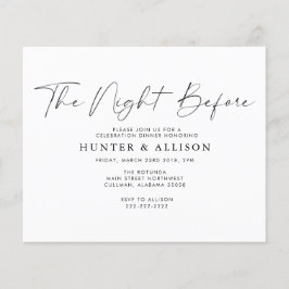 Budgetera natten före | Inbjudan Flyer