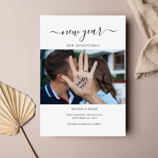 Budgetera nyår Äventyr fotospara datum (Skapare uppladdad)