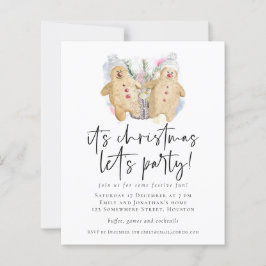 Budgetera Pepparkaksgubbar - jultider Party Inbjud